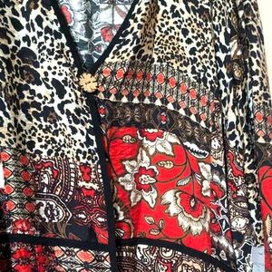 Long sleeve one button patchwork jacket